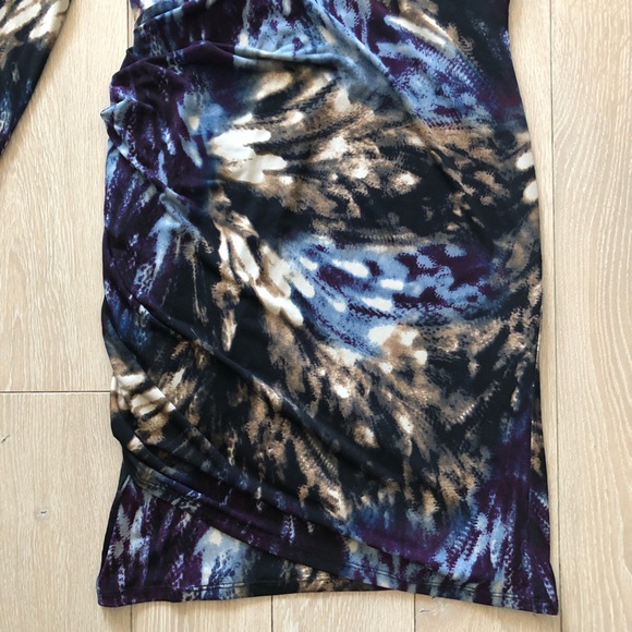 M60 Miss Sixty V Neck Faux Wrap Bodycon Dress Size 4 - Picture 10 of 14